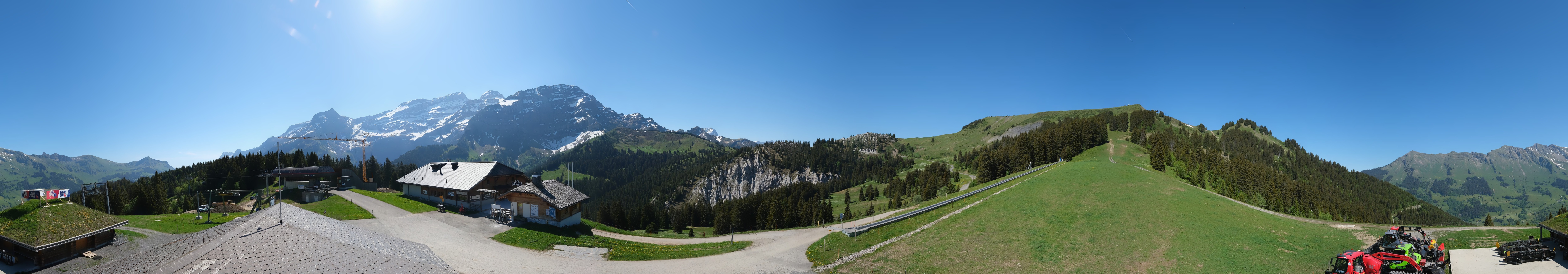Archiv Foto Webcam Villars Gryon Diablerets Isenau Panorama