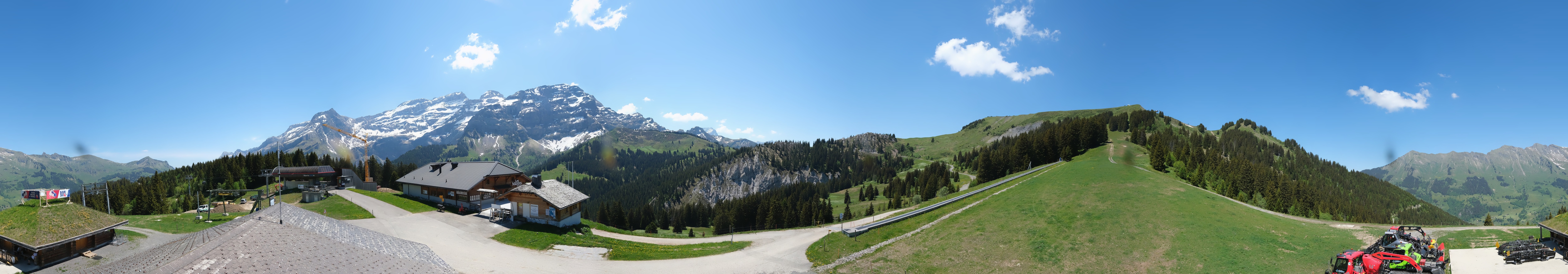 Archiv Foto Webcam Villars Gryon Diablerets Isenau Panorama