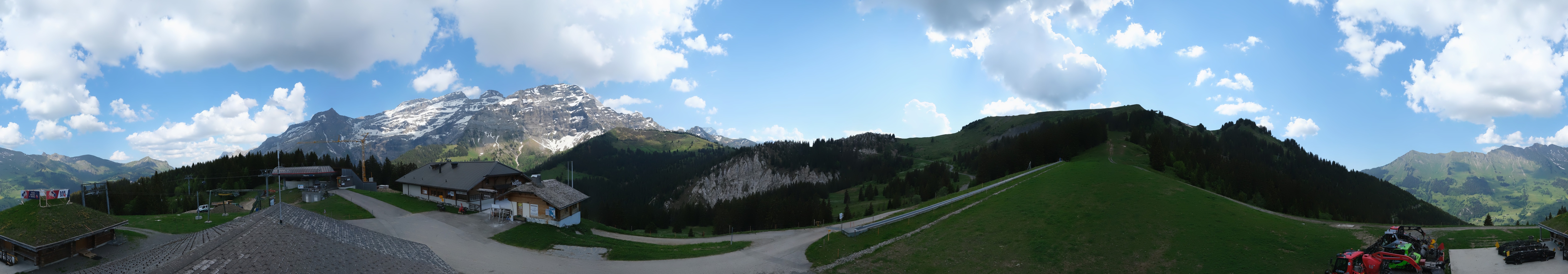 Archiv Foto Webcam Villars Gryon Diablerets Isenau Panorama