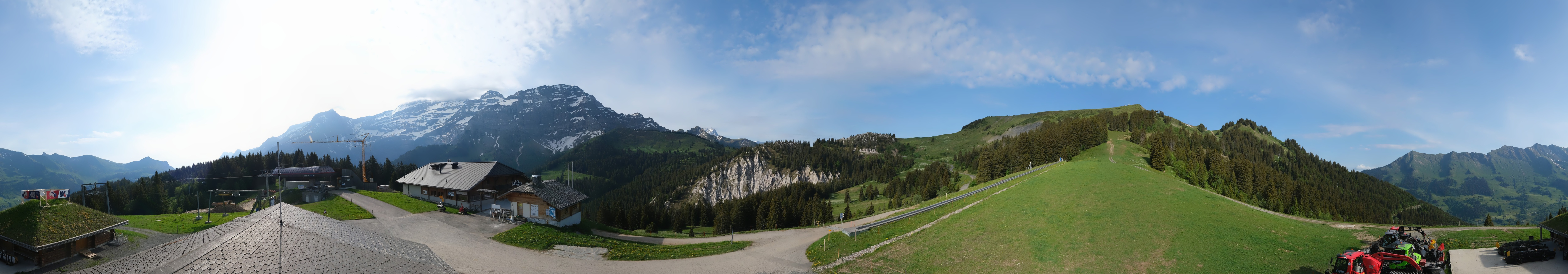Archiv Foto Webcam Villars Gryon Diablerets Isenau Panorama