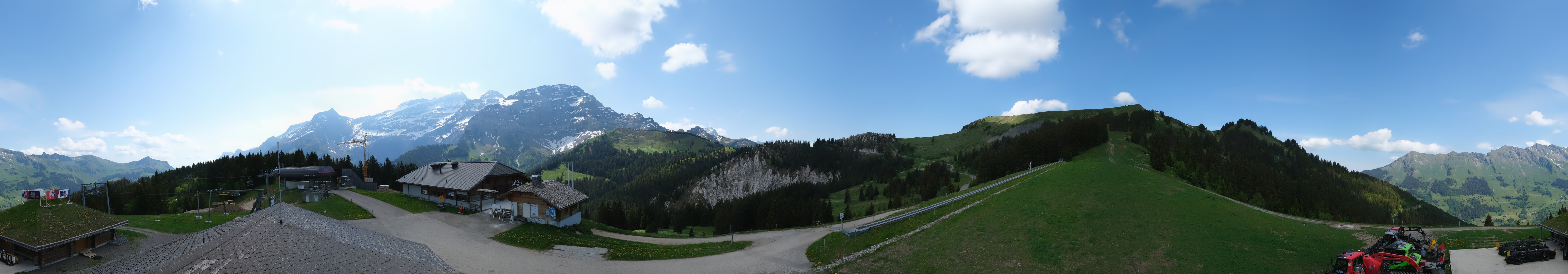 Archiv Foto Webcam Villars Gryon Diablerets Isenau Panorama