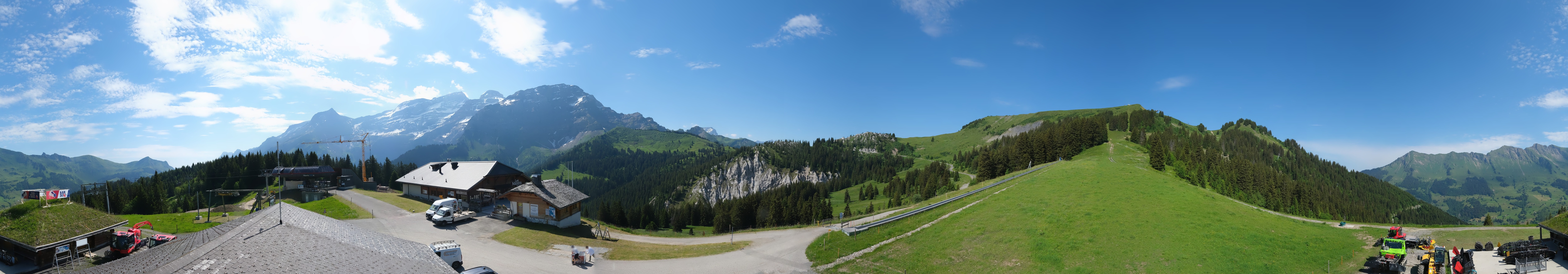 Archiv Foto Webcam Villars Gryon Diablerets Isenau Panorama
