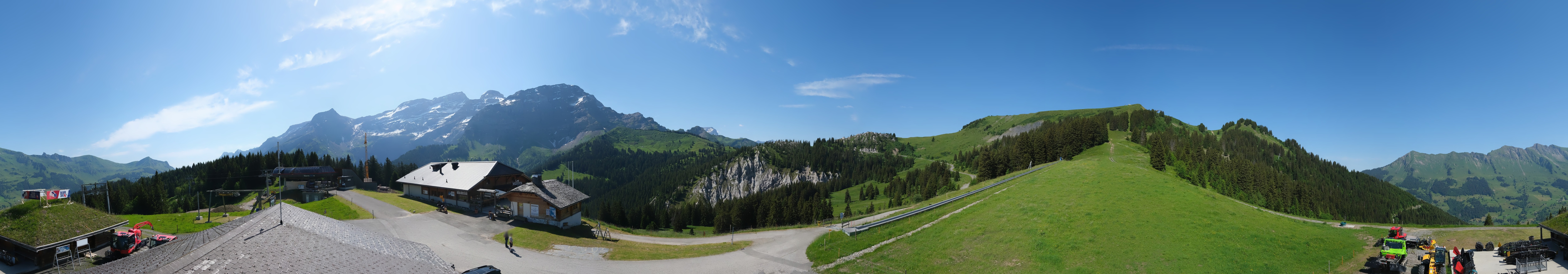 Archiv Foto Webcam Villars Gryon Diablerets Isenau Panorama