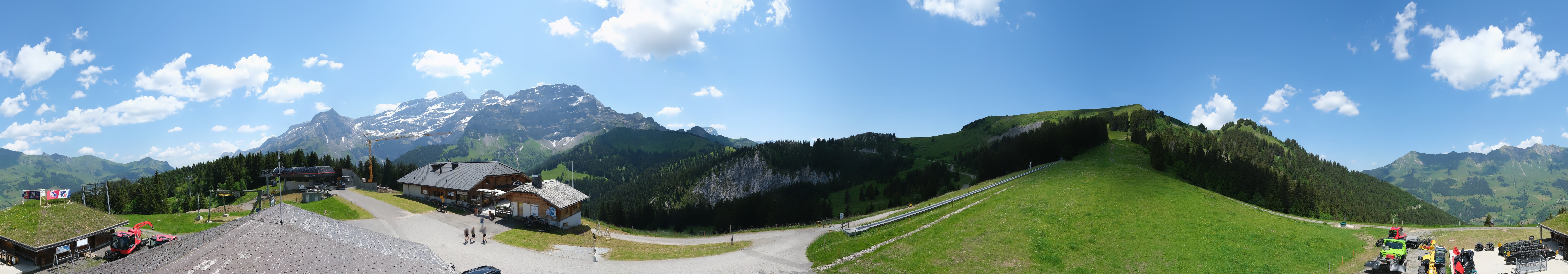 Archiv Foto Webcam Villars Gryon Diablerets Isenau Panorama