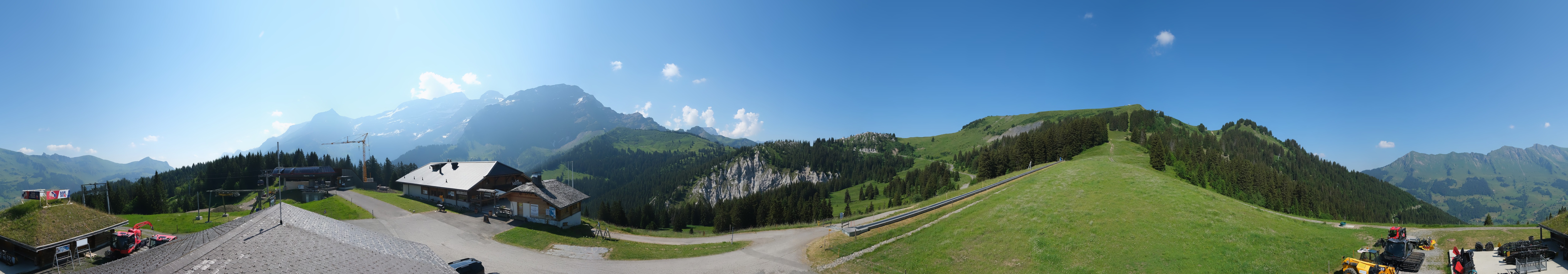 Archiv Foto Webcam Villars Gryon Diablerets Isenau Panorama