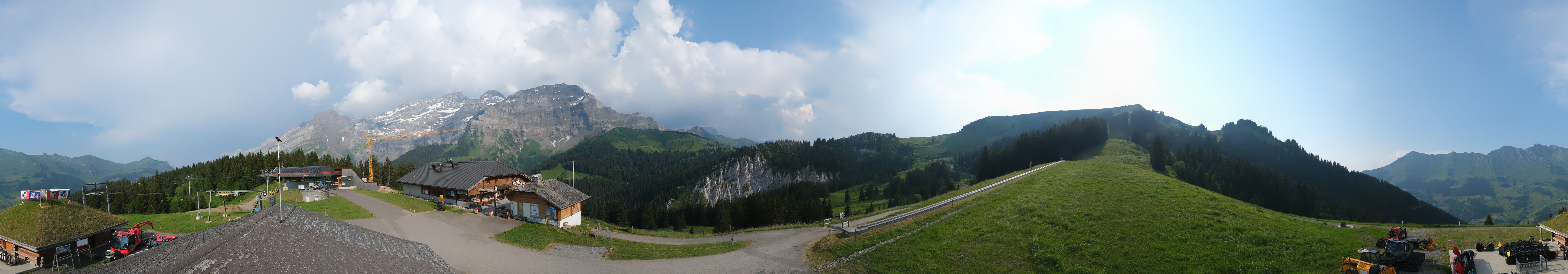 Archiv Foto Webcam Villars Gryon Diablerets Isenau Panorama