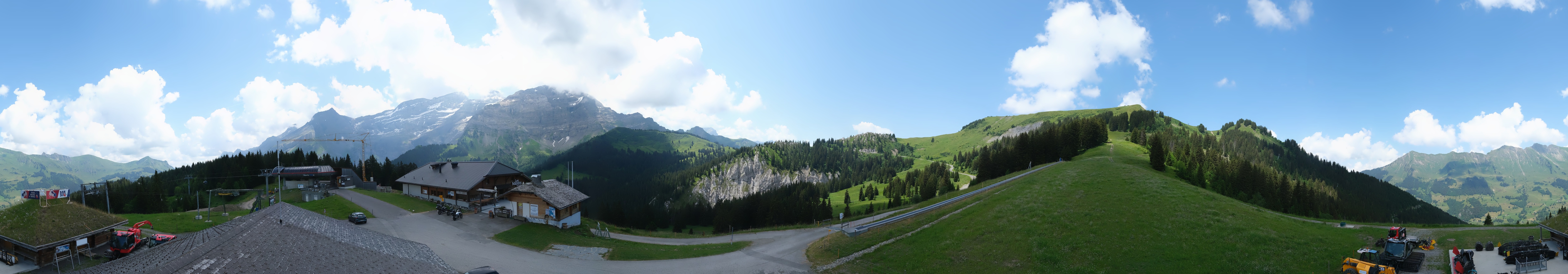 Archived image Webcam Villars Gryon Diablerets Isenau Roundshot