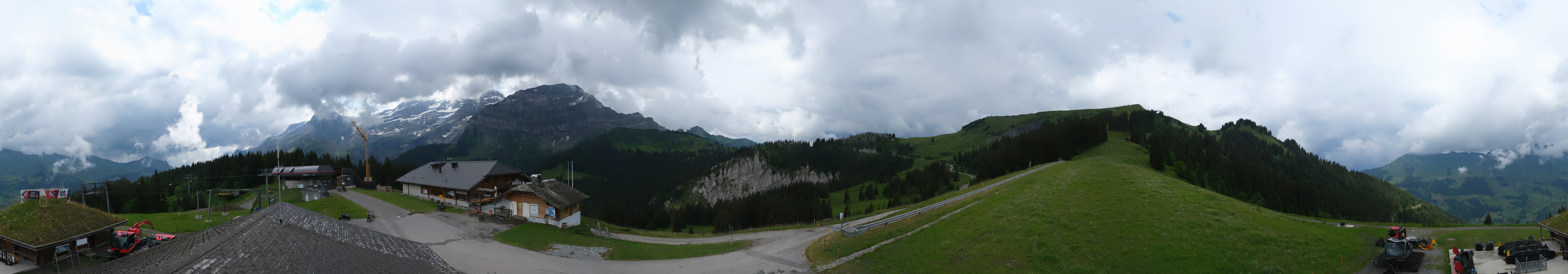 Archiv Foto Webcam Villars Gryon Diablerets Isenau Panorama