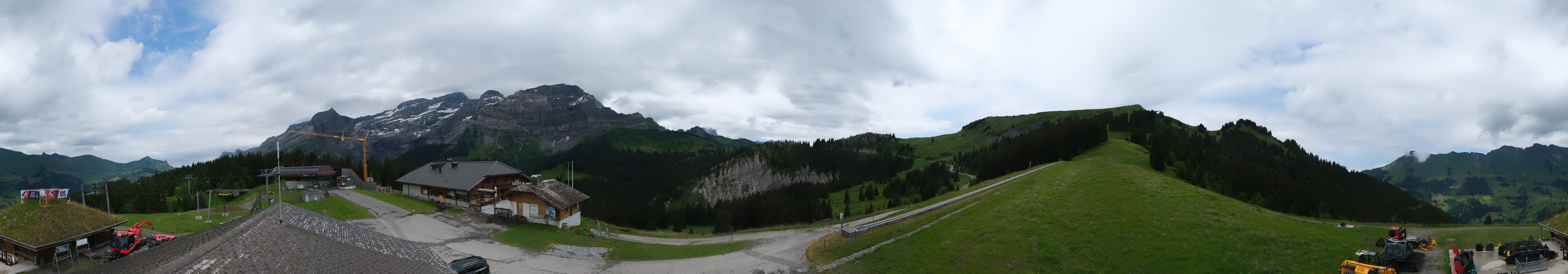 Archiv Foto Webcam Villars Gryon Diablerets Isenau Panorama