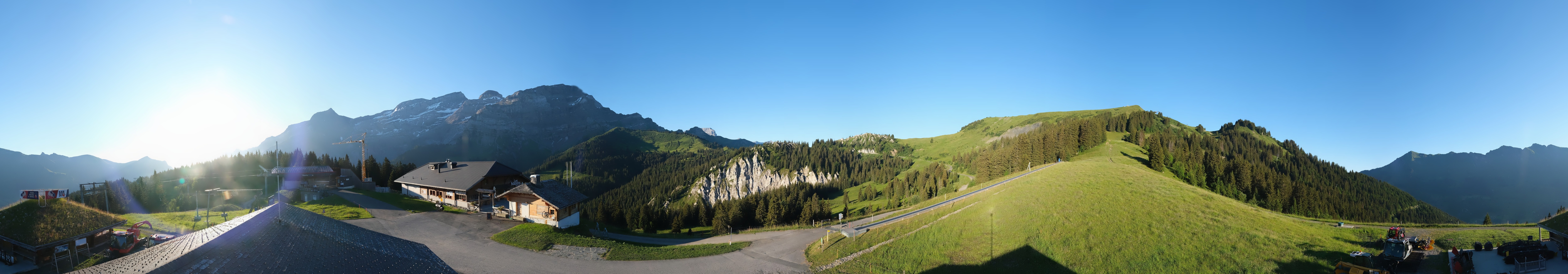 Archiv Foto Webcam Villars Gryon Diablerets Isenau Panorama