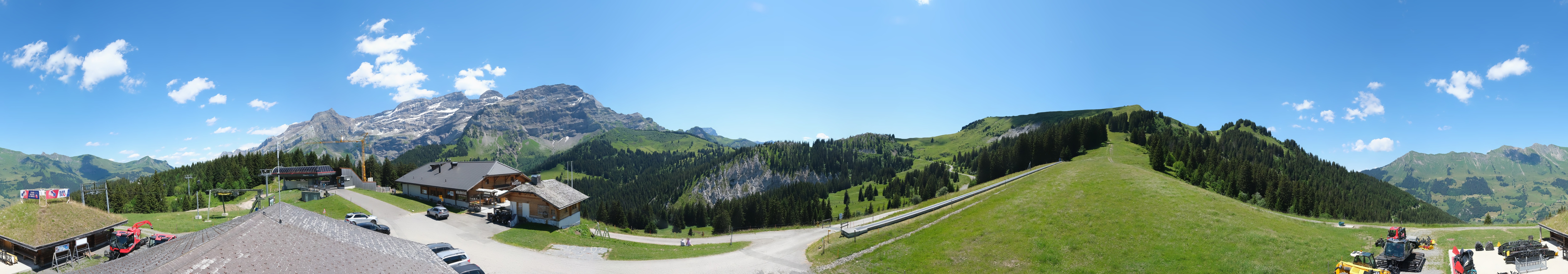 Archiv Foto Webcam Villars Gryon Diablerets Isenau Panorama