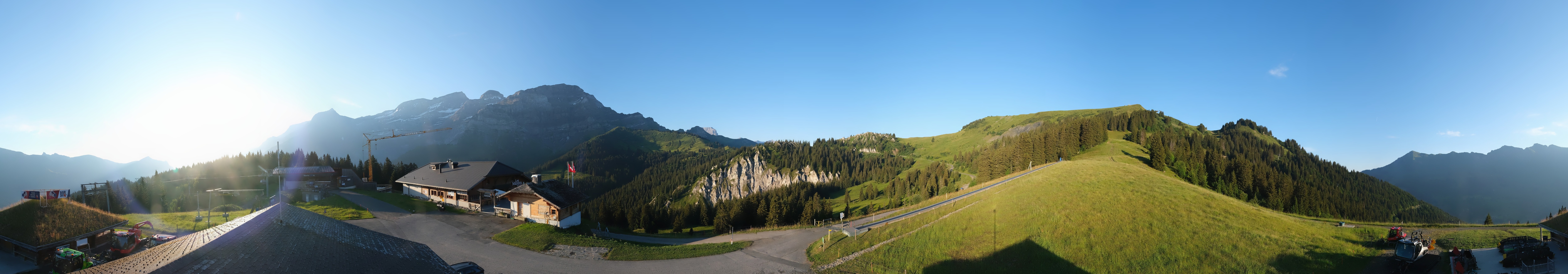 Archived image Webcam Villars Gryon Diablerets Isenau Roundshot