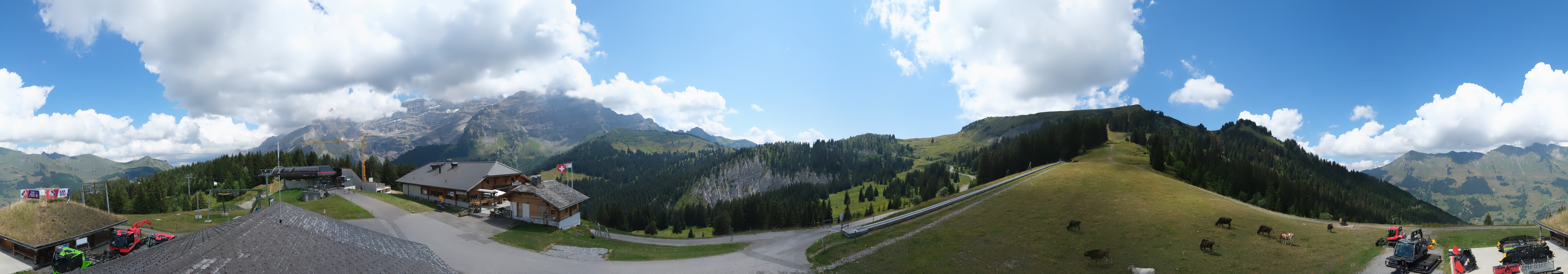 Archiv Foto Webcam Villars Gryon Diablerets Isenau Panorama