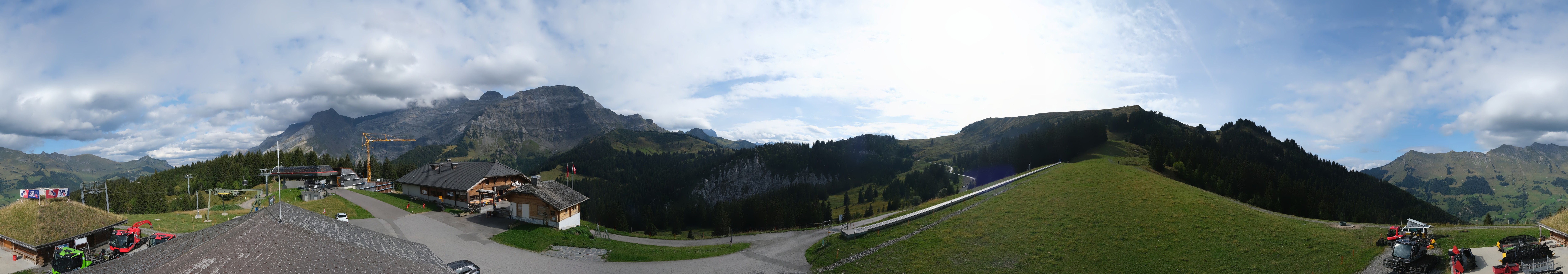Archiv Foto Webcam Villars Gryon Diablerets Isenau Panorama