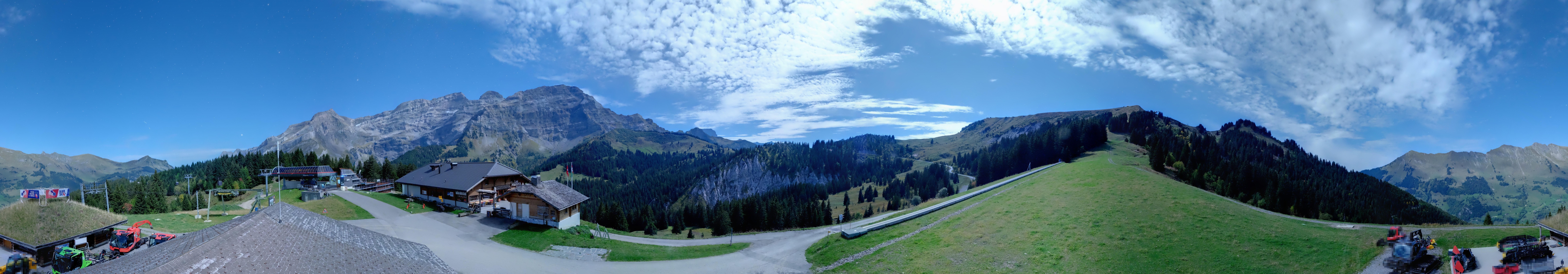Archiv Foto Webcam Villars Gryon Diablerets Isenau Panorama