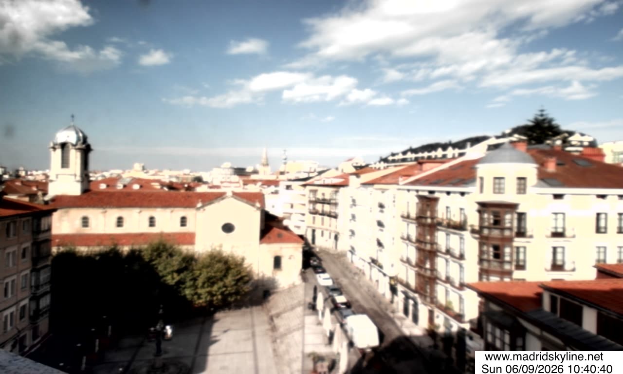 Archiv Foto Webcam Blick über die Stadt Madrid