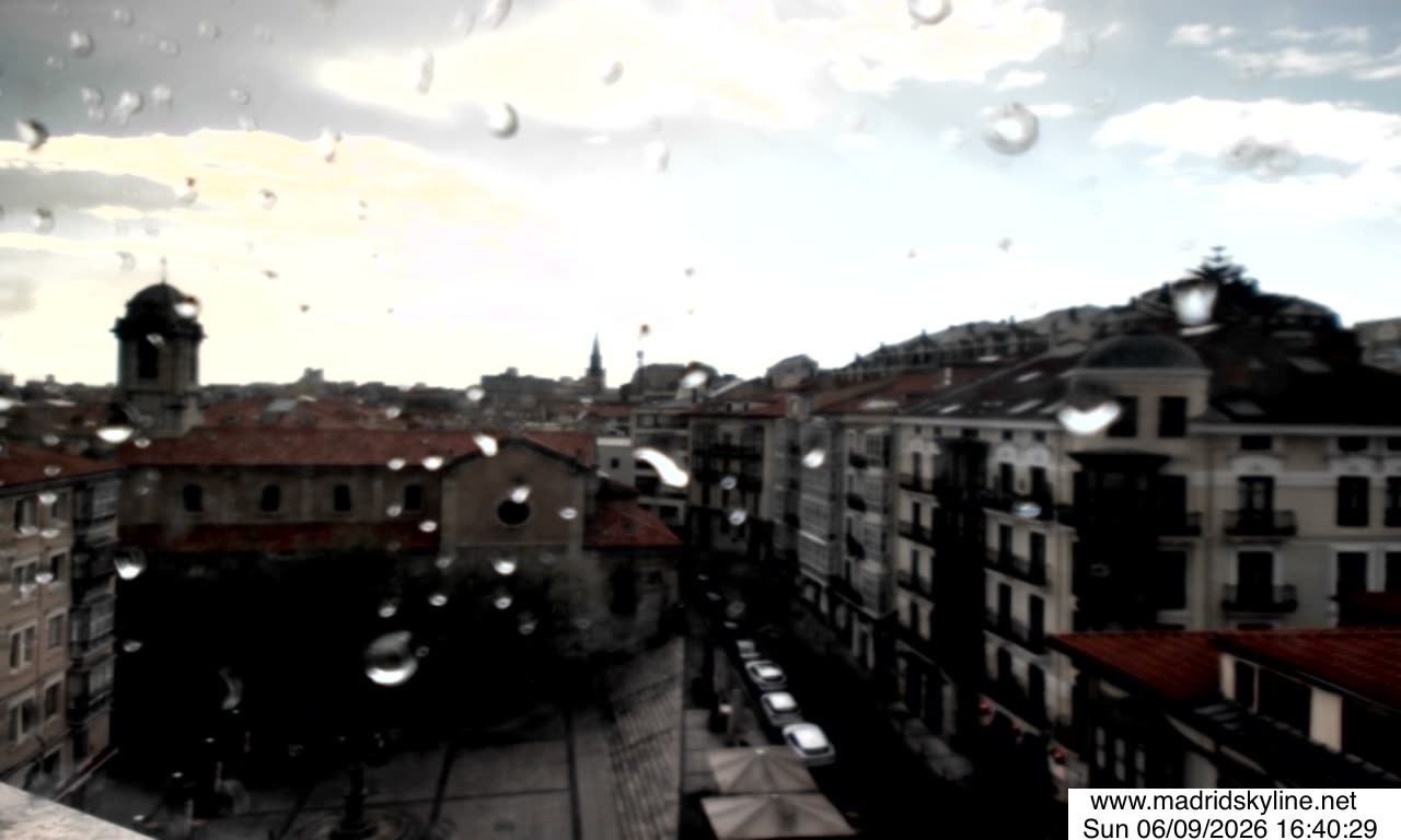 Archiv Foto Webcam Blick über die Stadt Madrid