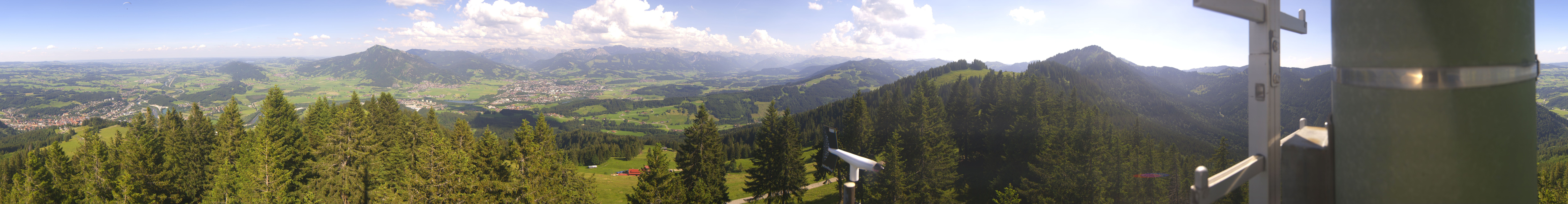 Archiv Foto Webcam Immenstadt: Panorama Bergstation Mittagbahn