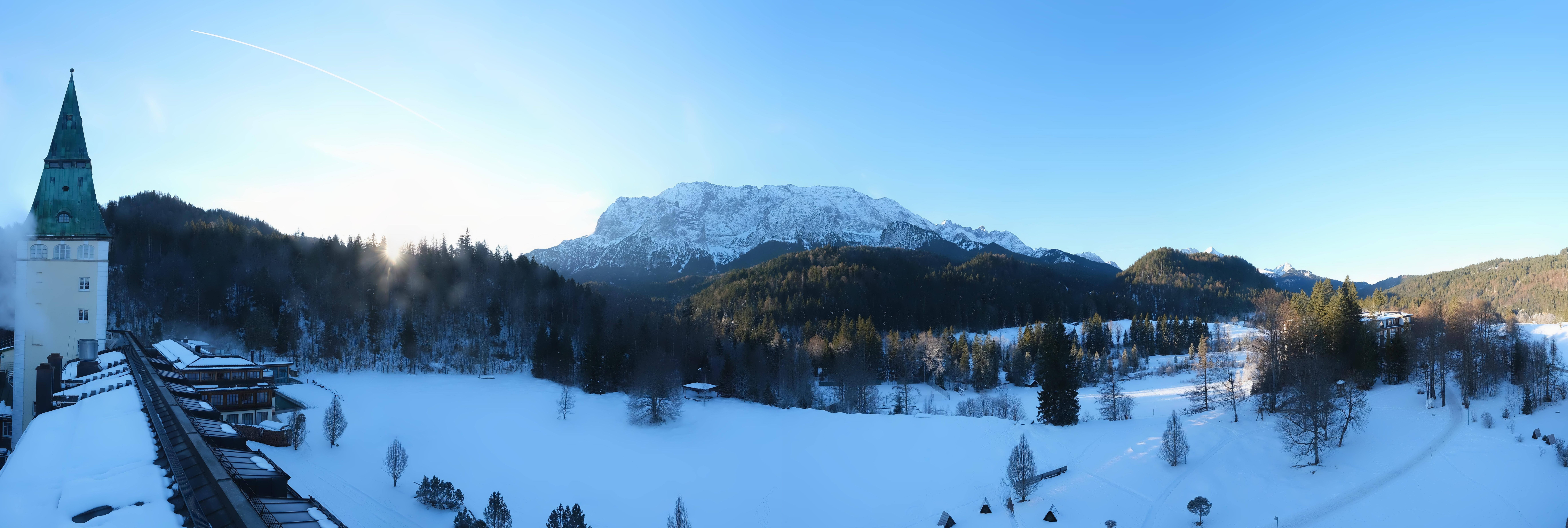 Archived image Webcam Schloss Elmau Luxury Spa Retreat