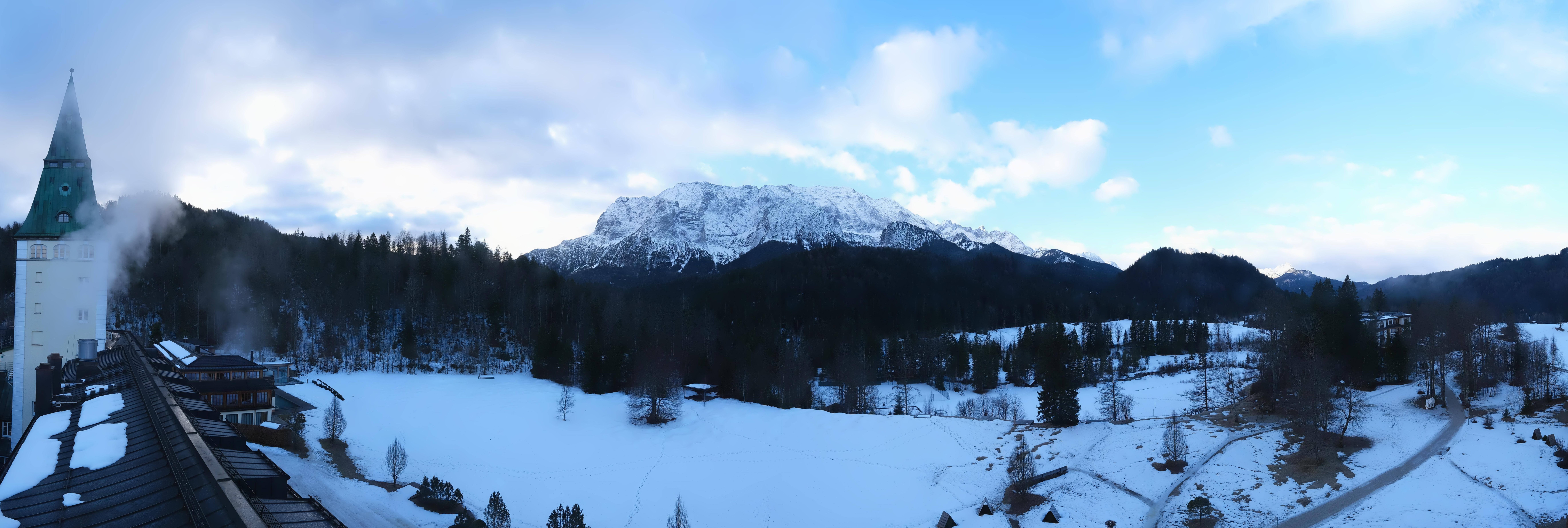 Archived image Webcam Schloss Elmau Luxury Spa Retreat