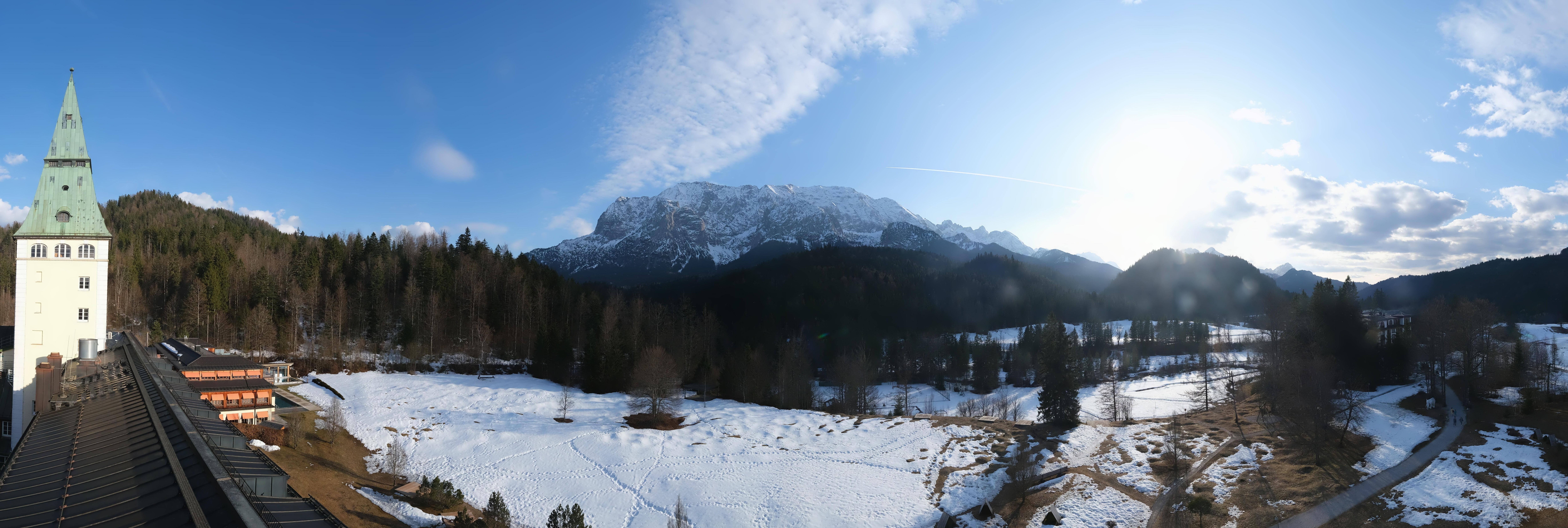 Archived image Webcam Schloss Elmau Luxury Spa Retreat