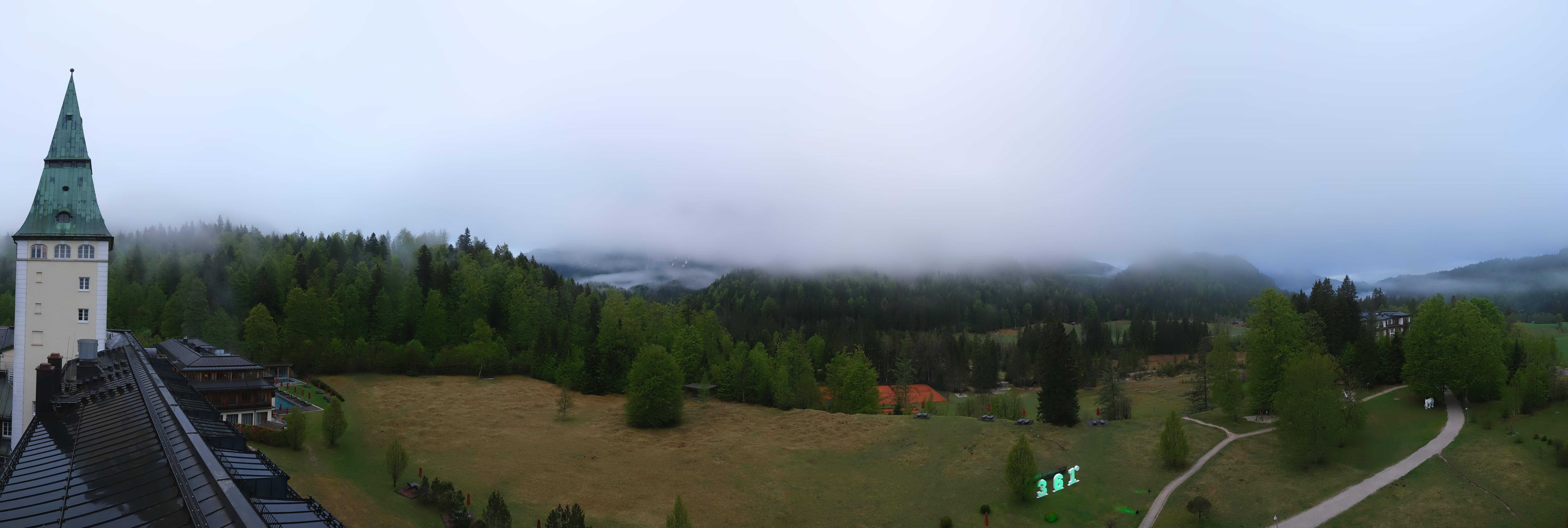 Archived image Webcam Schloss Elmau Luxury Spa Retreat