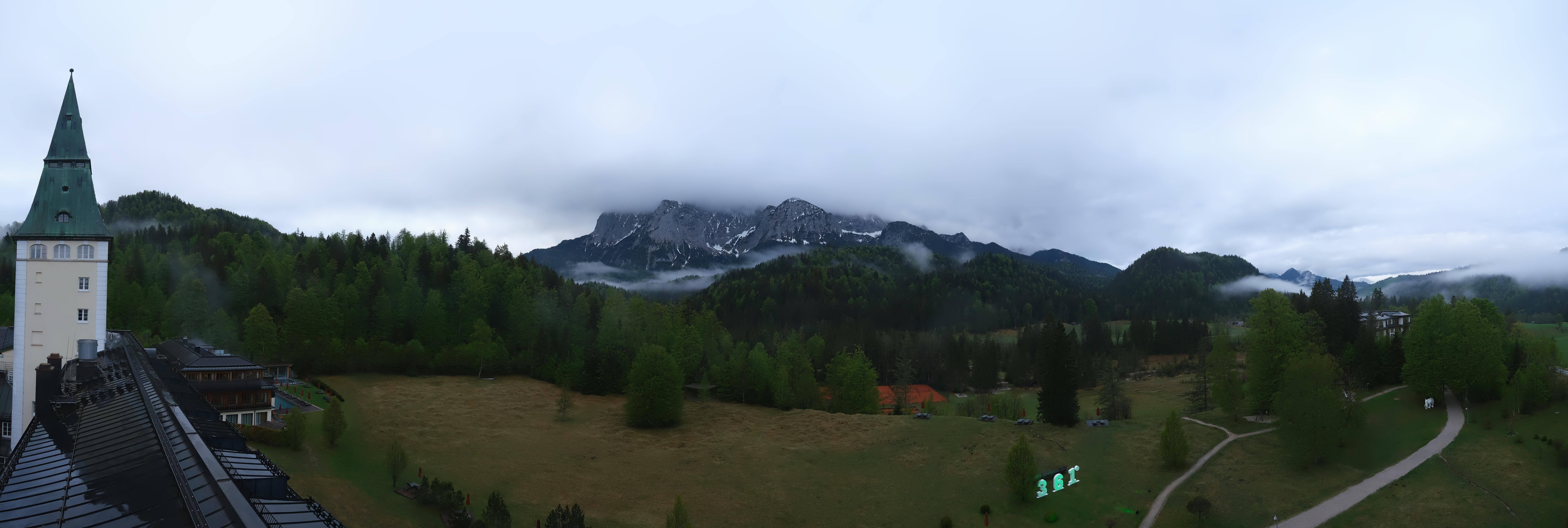 Archived image Webcam Schloss Elmau Luxury Spa Retreat