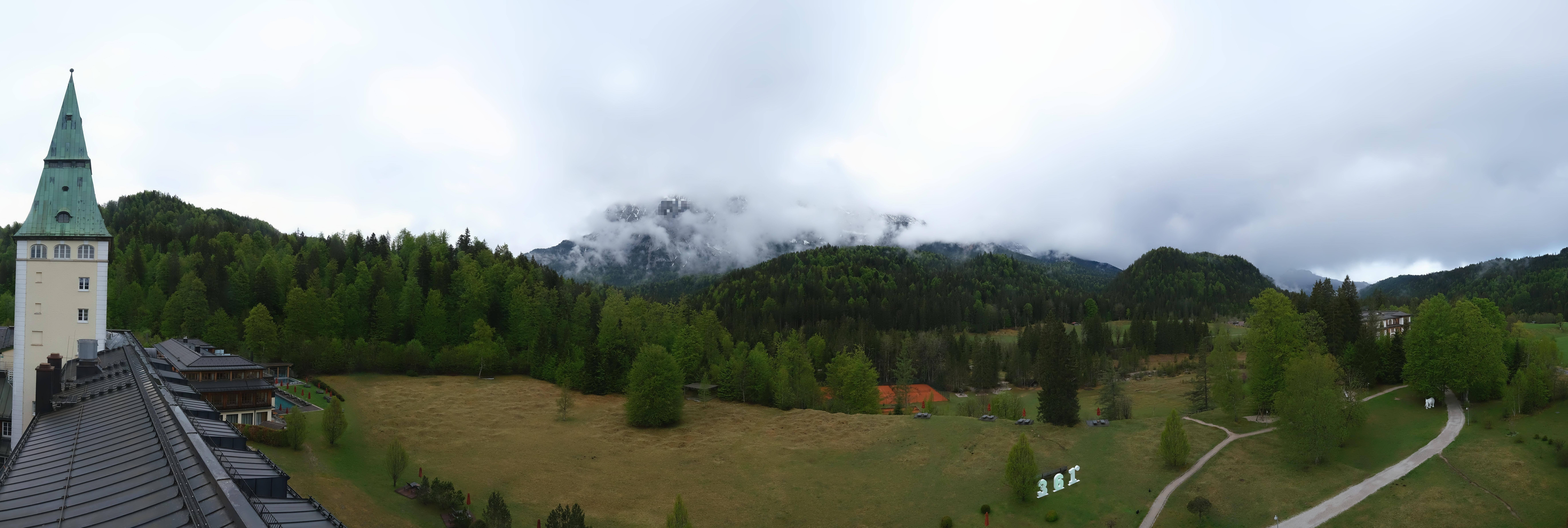 Archived image Webcam Schloss Elmau Luxury Spa Retreat