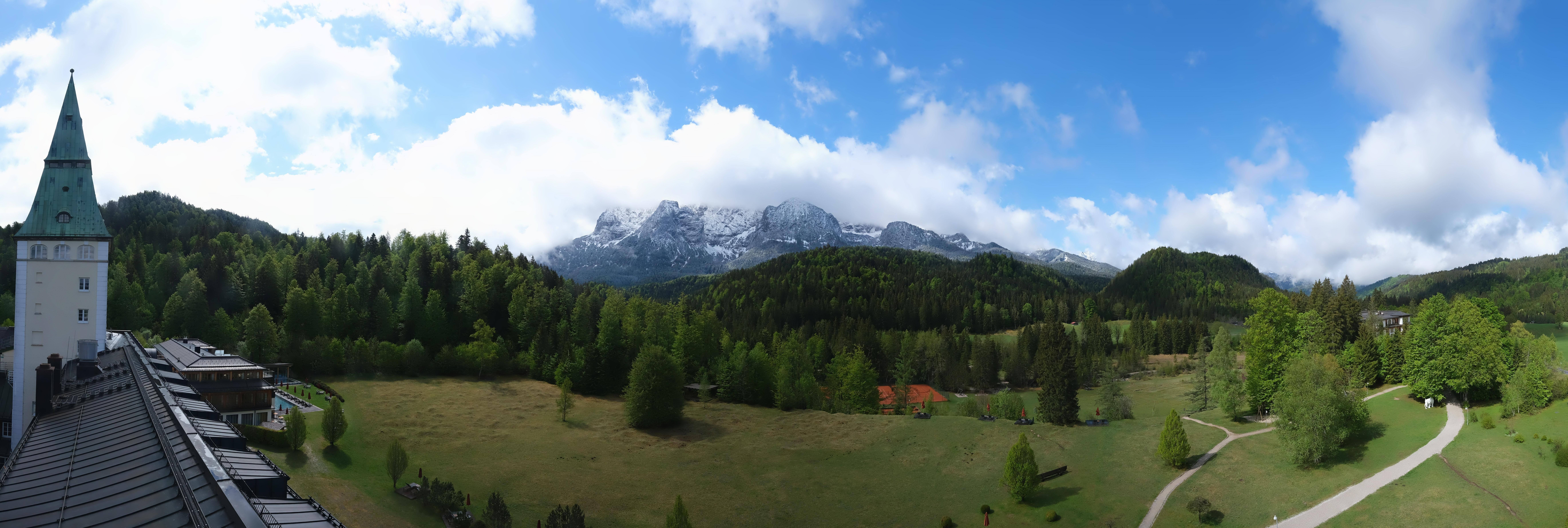 Archived image Webcam Schloss Elmau Luxury Spa Retreat