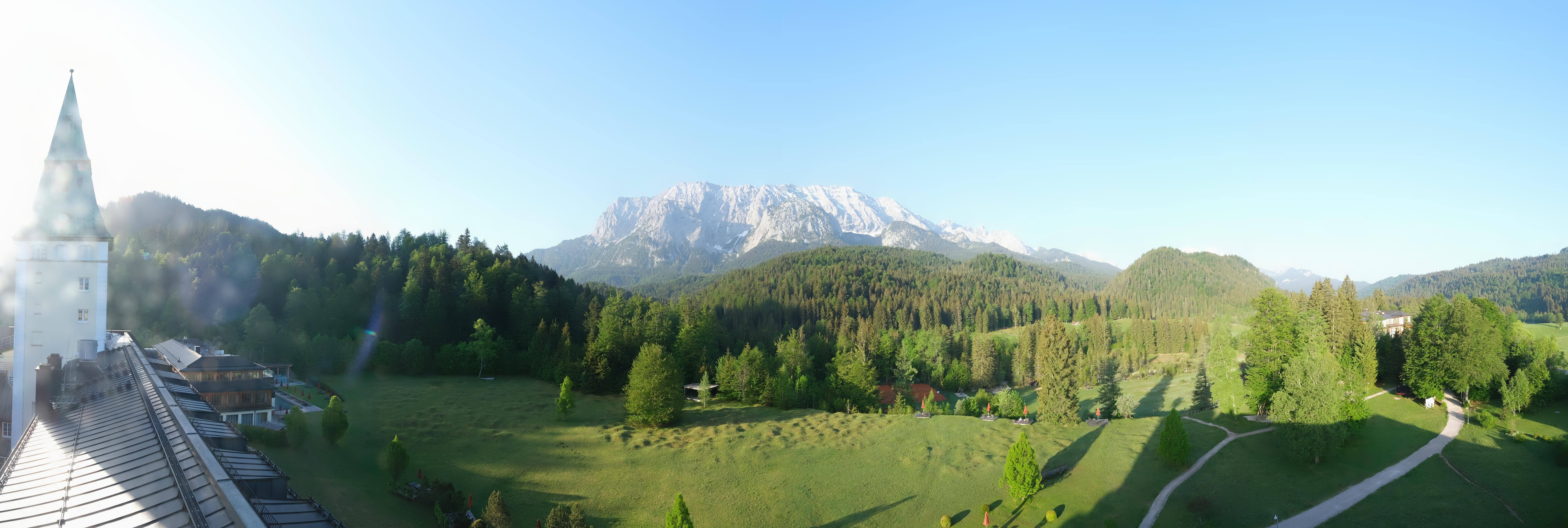 Archived image Webcam Schloss Elmau Luxury Spa Retreat