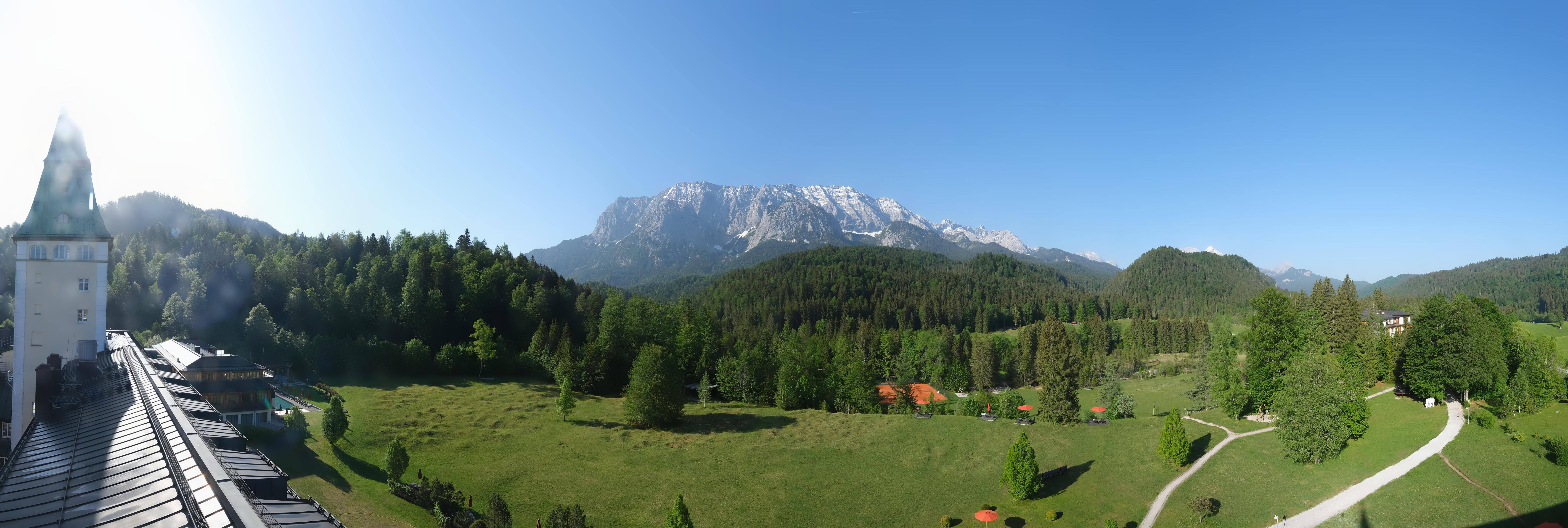 Archived image Webcam Schloss Elmau Luxury Spa Retreat