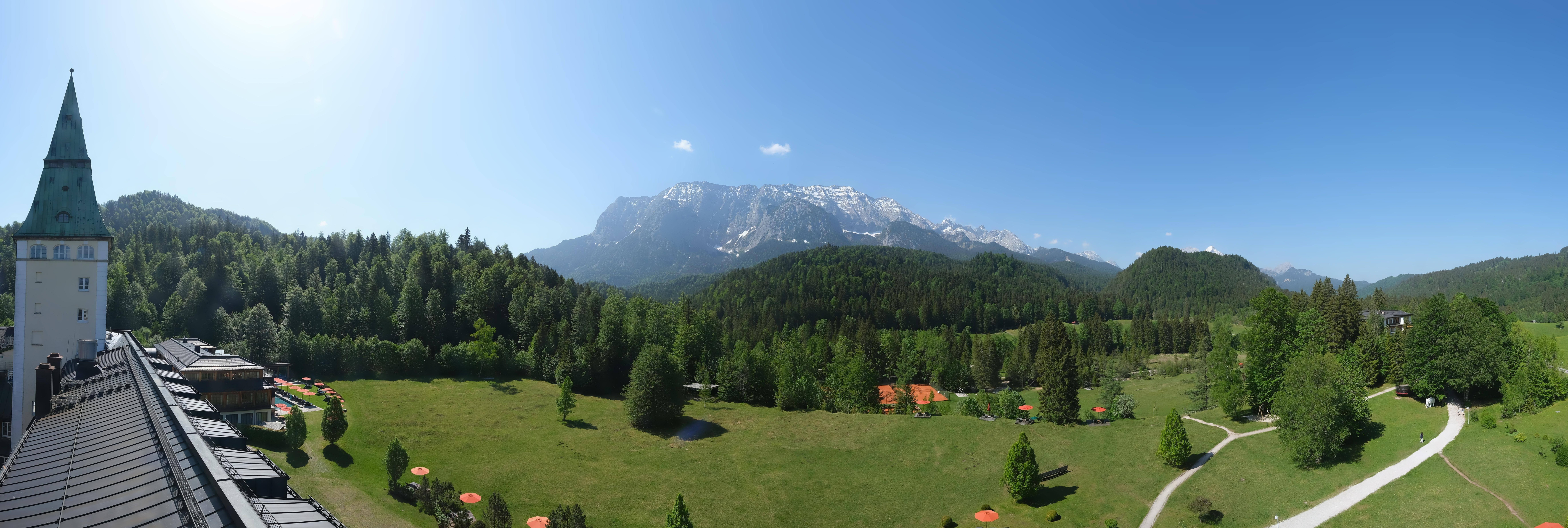 Archived image Webcam Schloss Elmau Luxury Spa Retreat