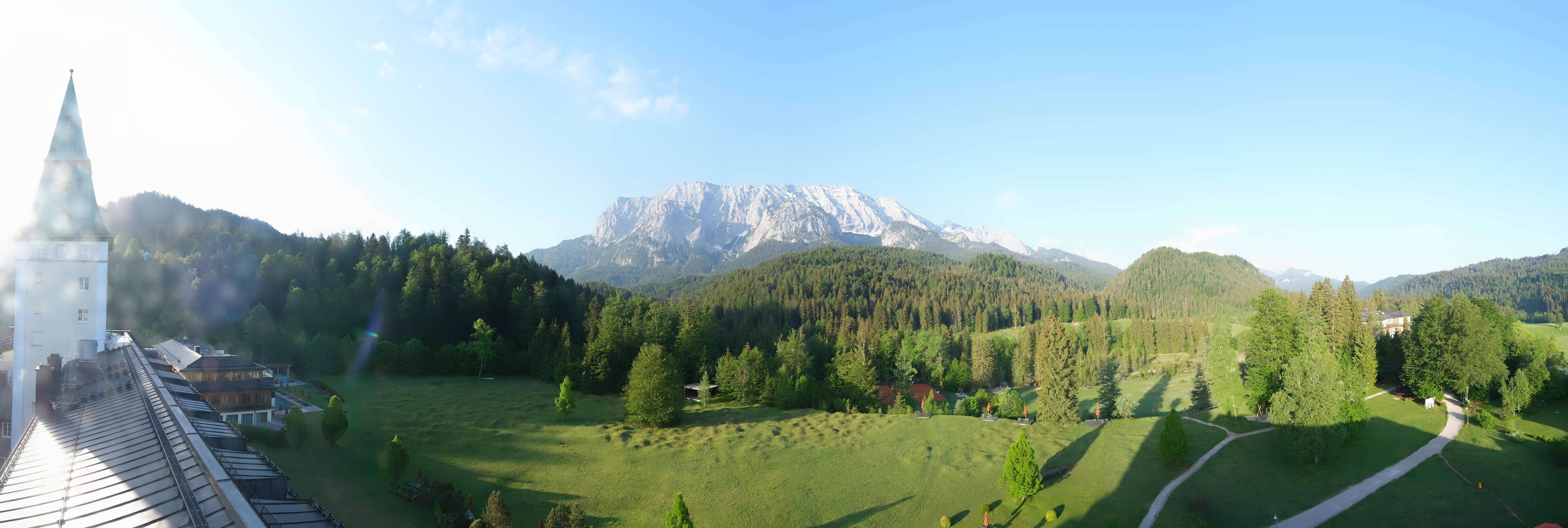 Archived image Webcam Schloss Elmau Luxury Spa Retreat