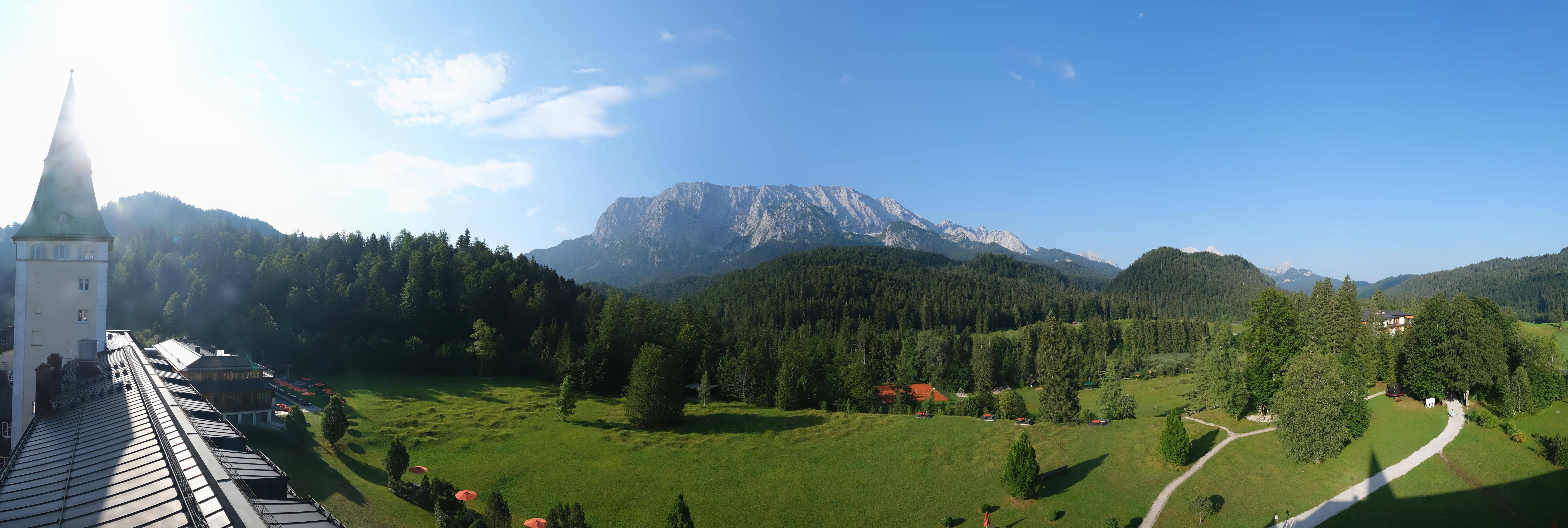 Archived image Webcam Schloss Elmau Luxury Spa Retreat