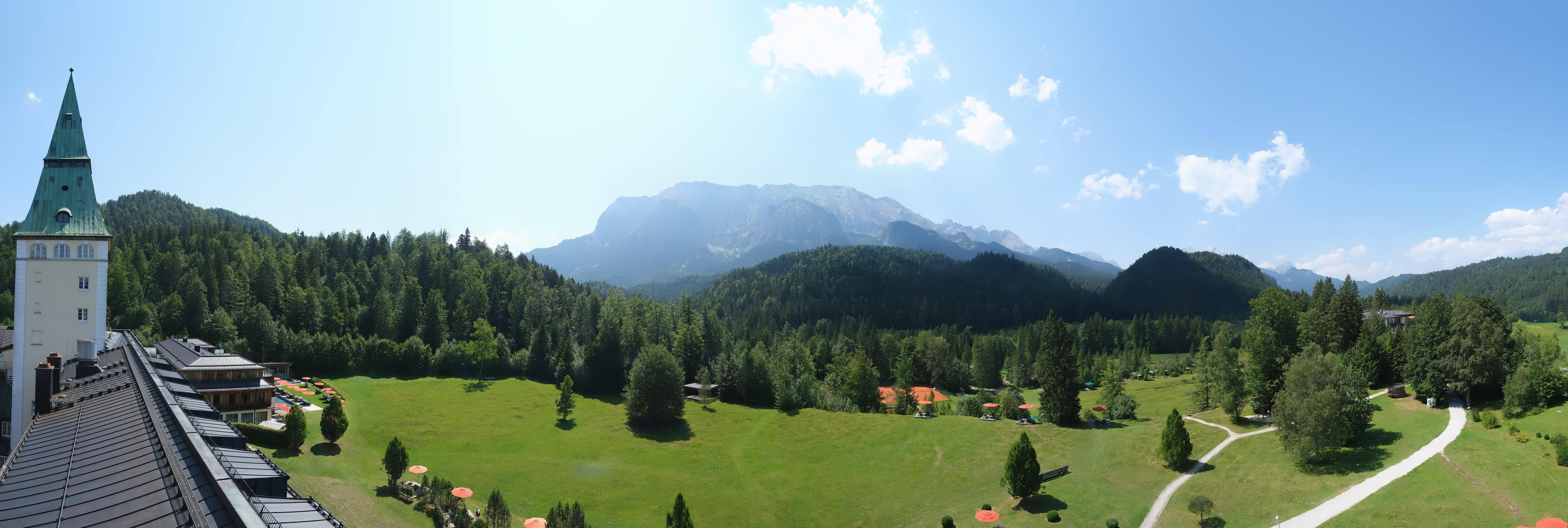 Archived image Webcam Schloss Elmau Luxury Spa Retreat