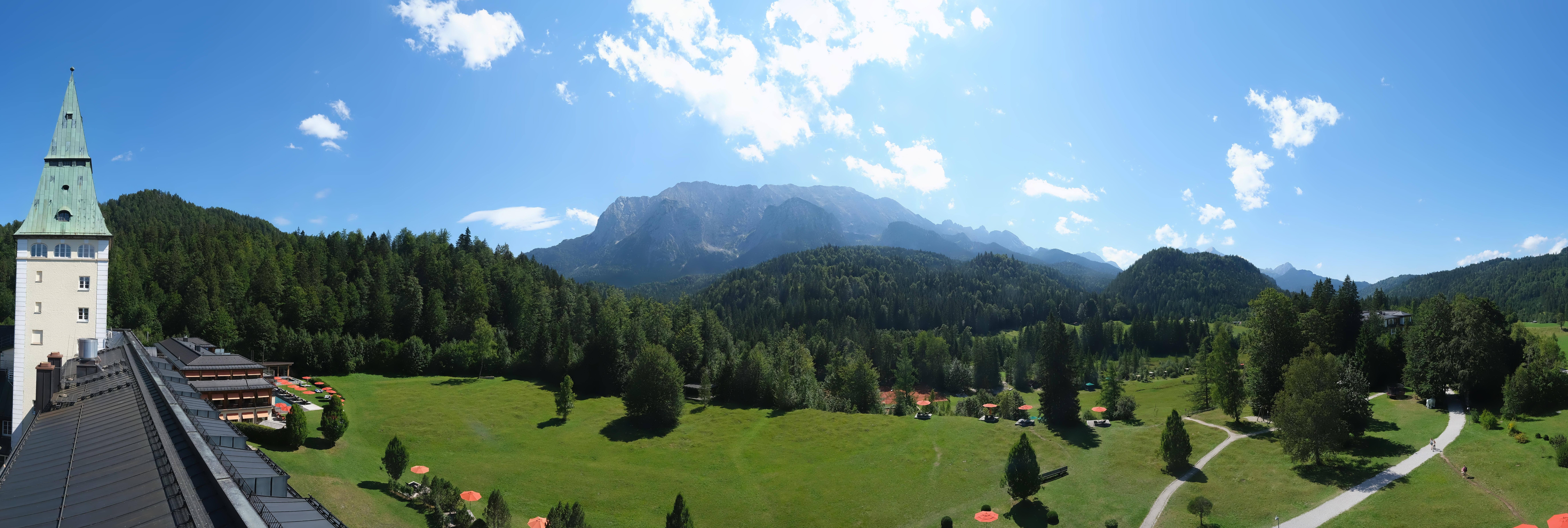 Archived image Webcam Schloss Elmau Luxury Spa Retreat