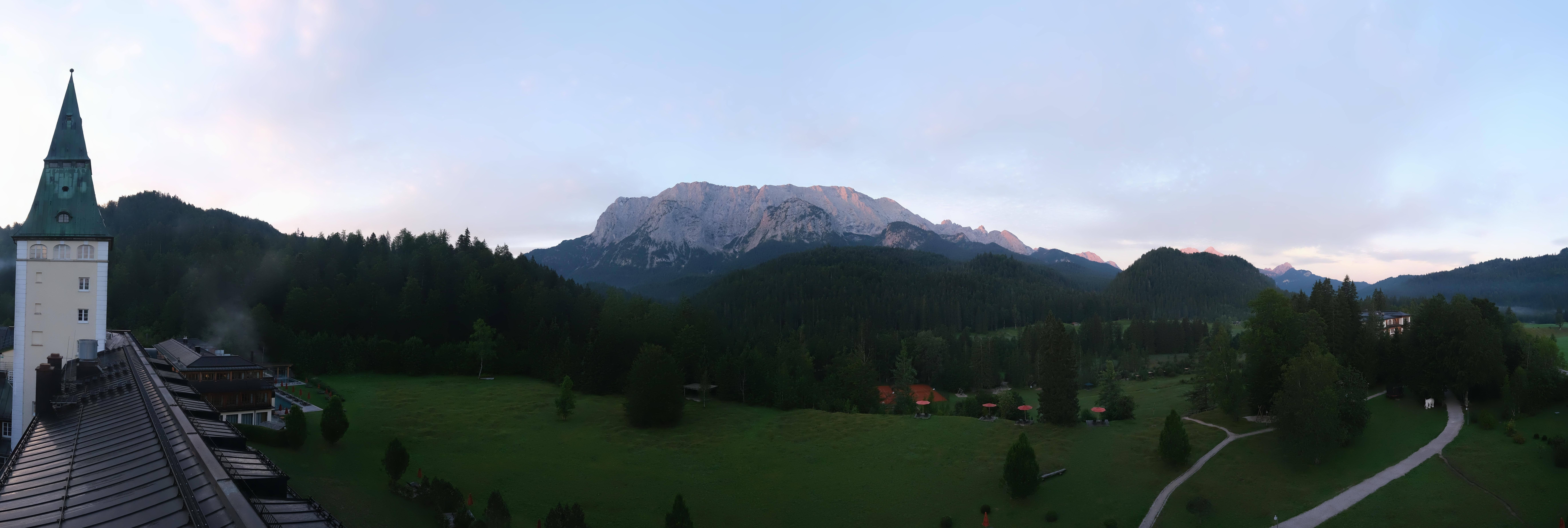 Archived image Webcam Schloss Elmau Luxury Spa Retreat