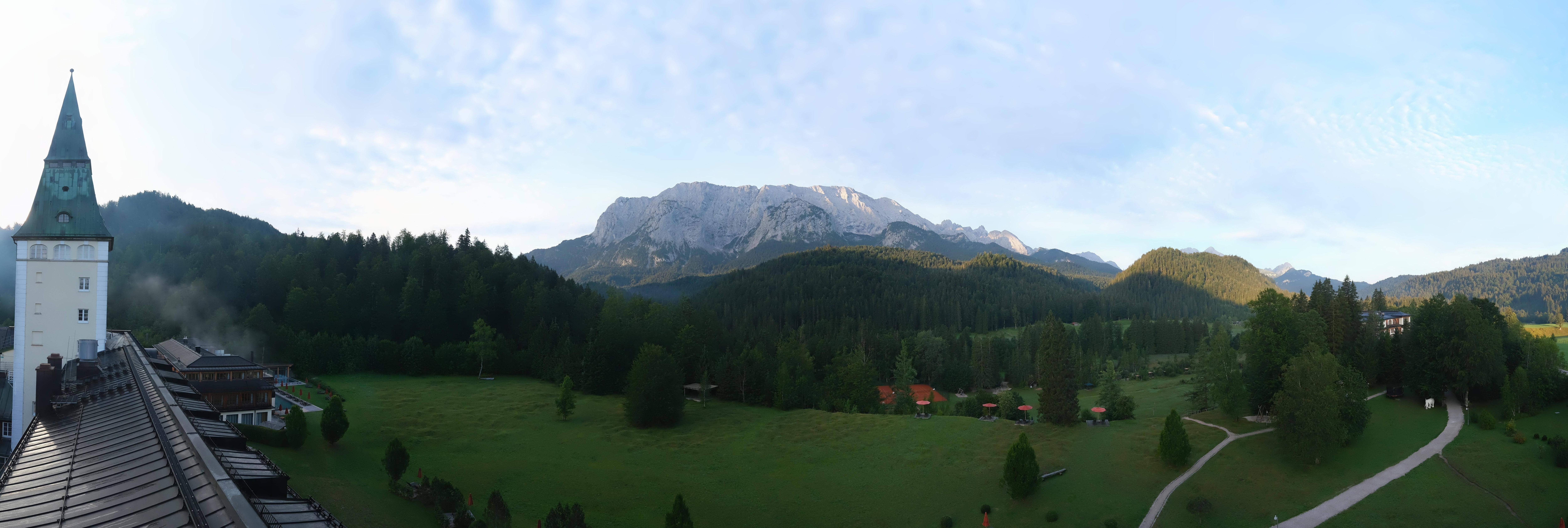 Archived image Webcam Schloss Elmau Luxury Spa Retreat