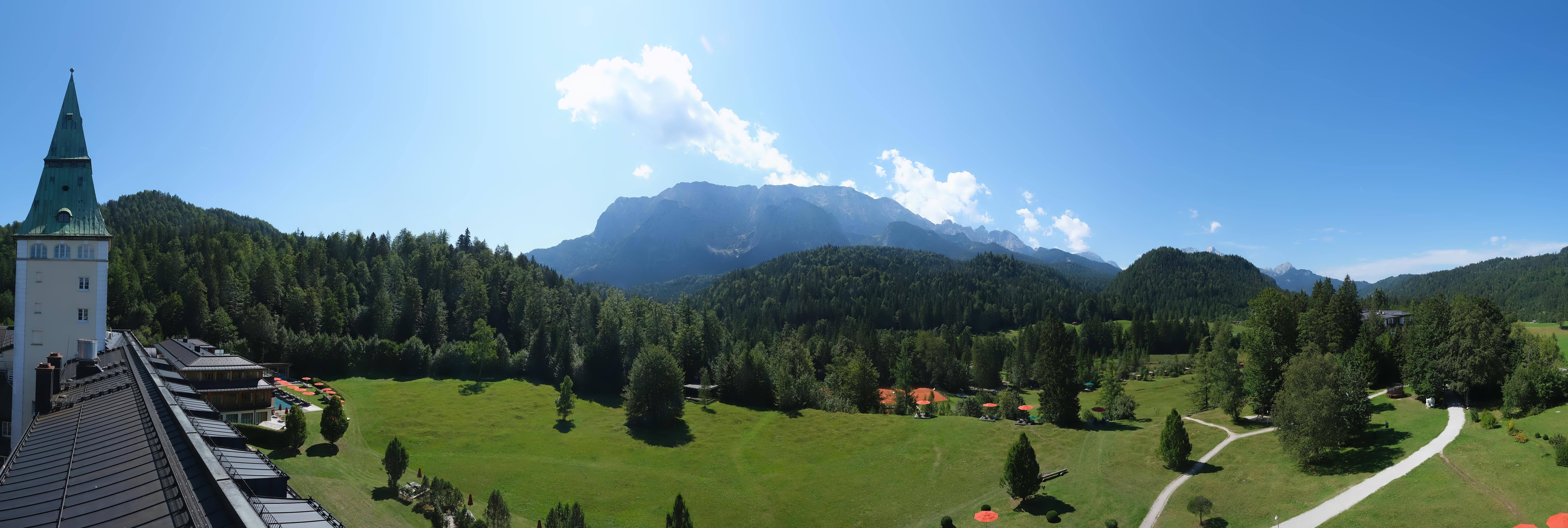 Archived image Webcam Schloss Elmau Luxury Spa Retreat