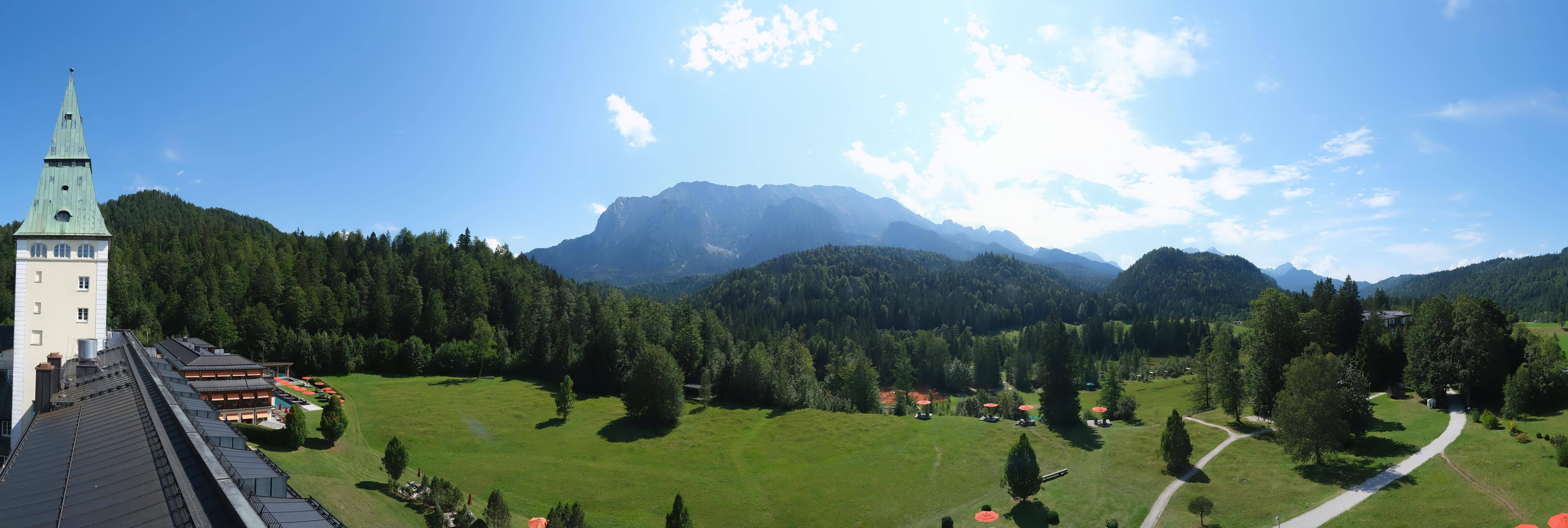 Archived image Webcam Schloss Elmau Luxury Spa Retreat