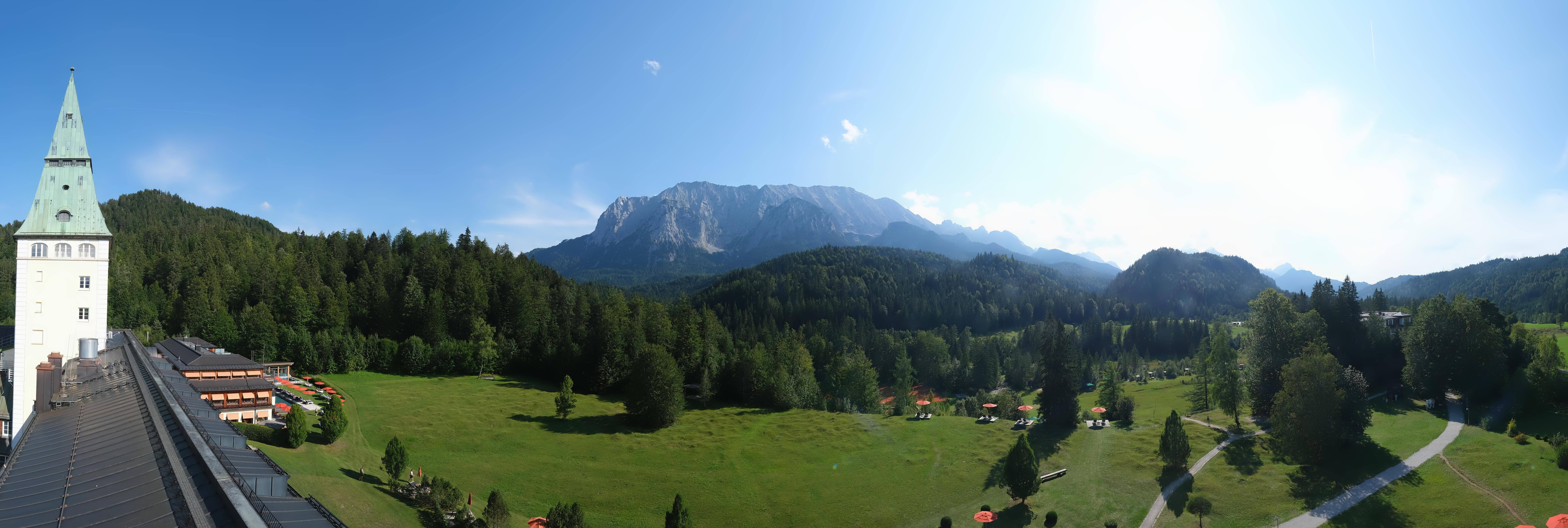 Archived image Webcam Schloss Elmau Luxury Spa Retreat
