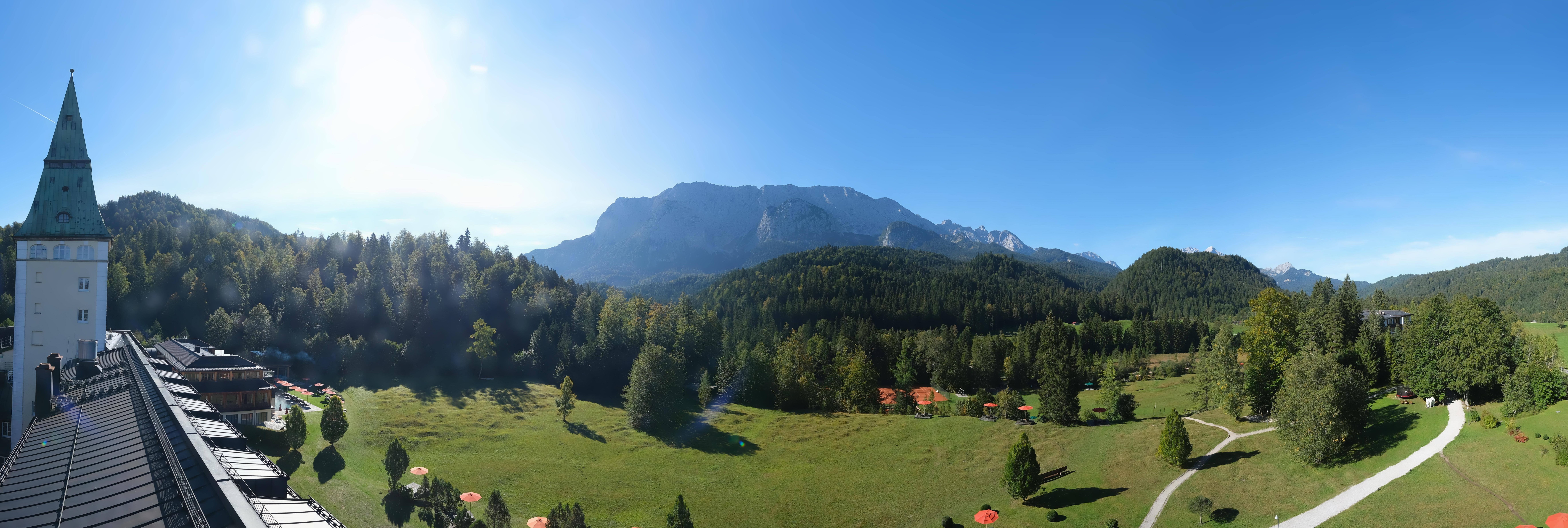 Archived image Webcam Schloss Elmau Luxury Spa Retreat