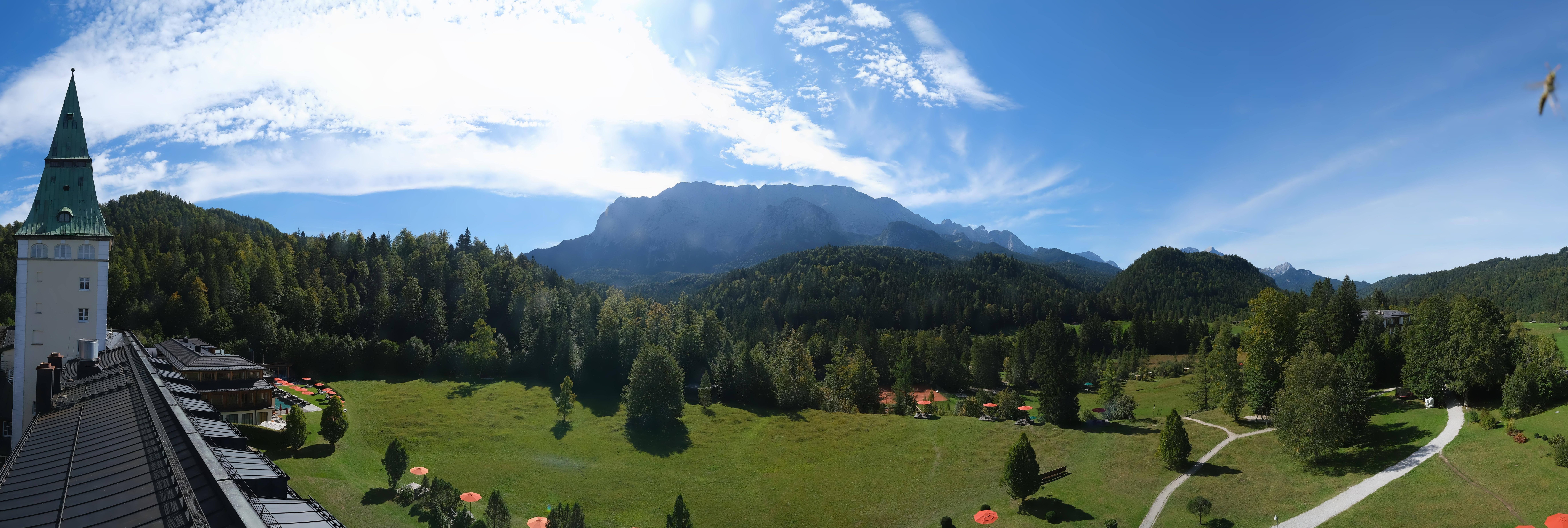 Archived image Webcam Schloss Elmau Luxury Spa Retreat