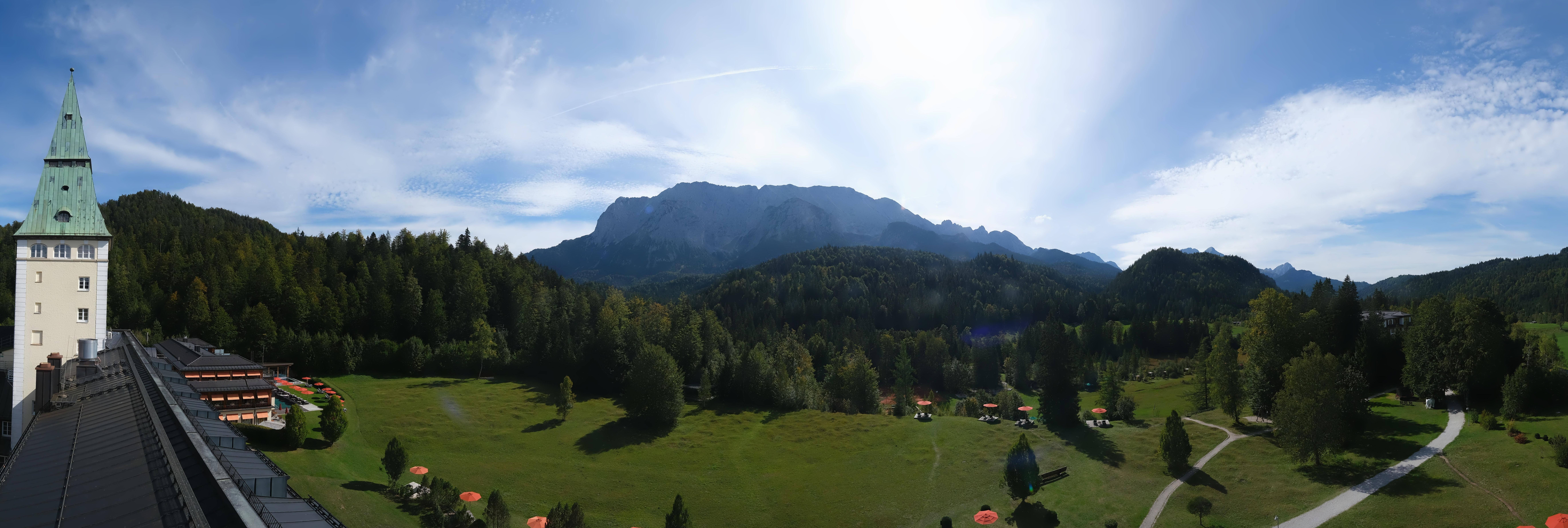 Archived image Webcam Schloss Elmau Luxury Spa Retreat