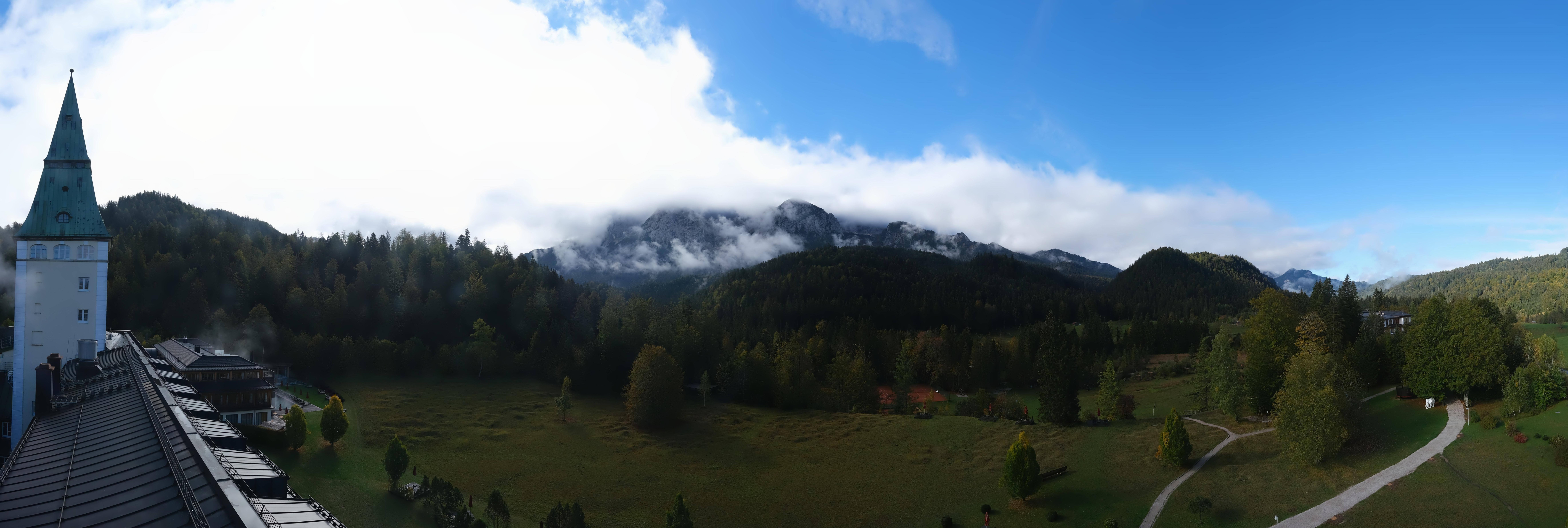 Archived image Webcam Schloss Elmau Luxury Spa Retreat