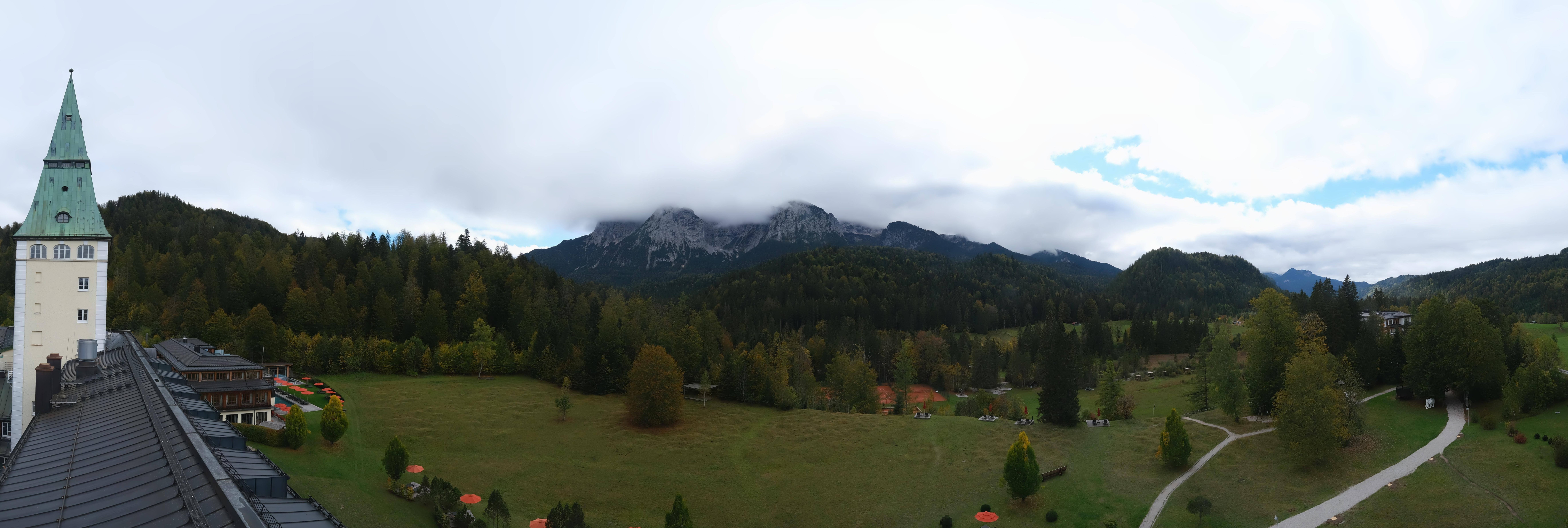 Archived image Webcam Schloss Elmau Luxury Spa Retreat