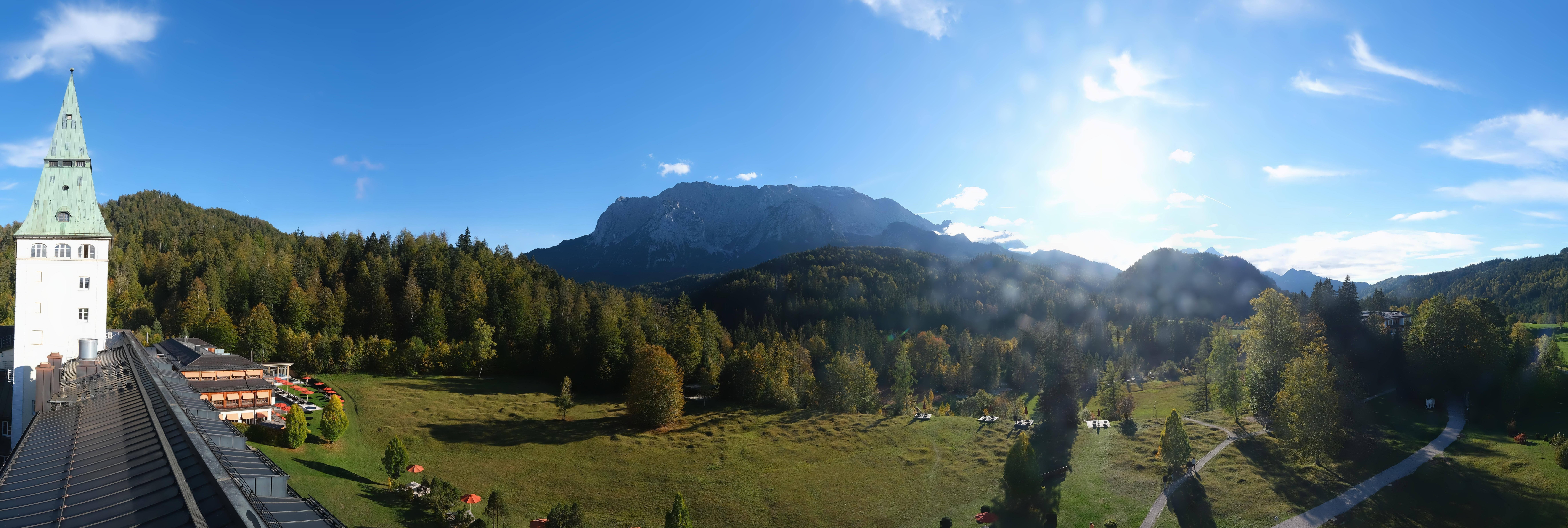 Archived image Webcam Schloss Elmau Luxury Spa Retreat
