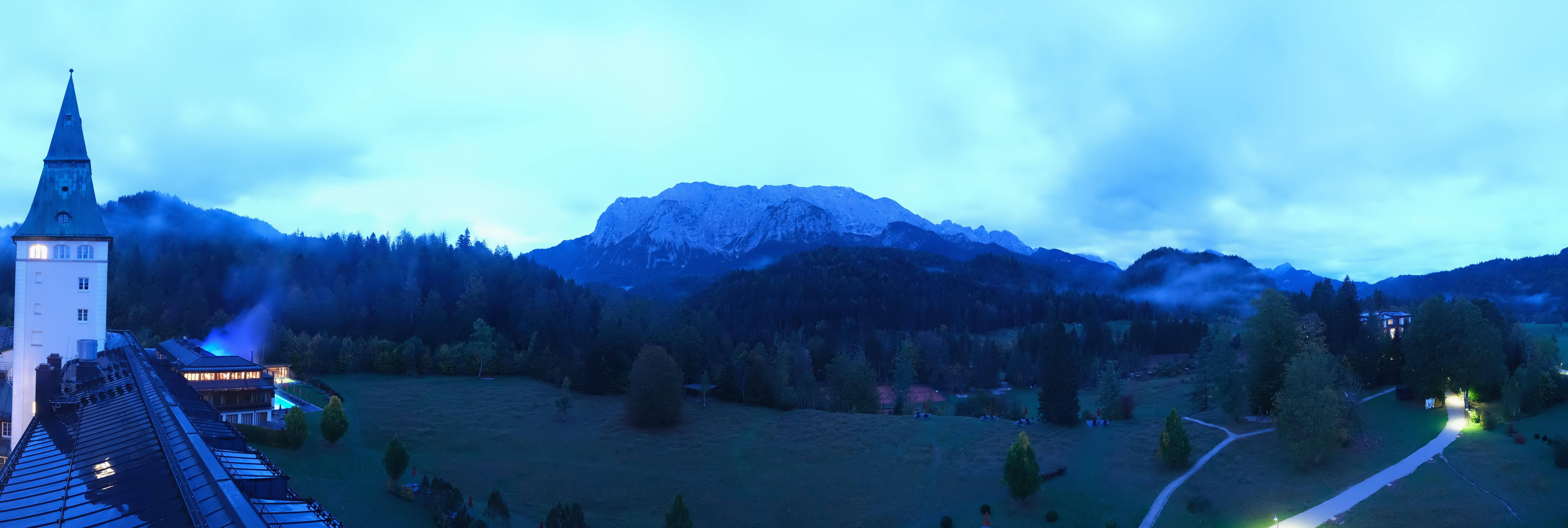 Archived image Webcam Schloss Elmau Luxury Spa Retreat
