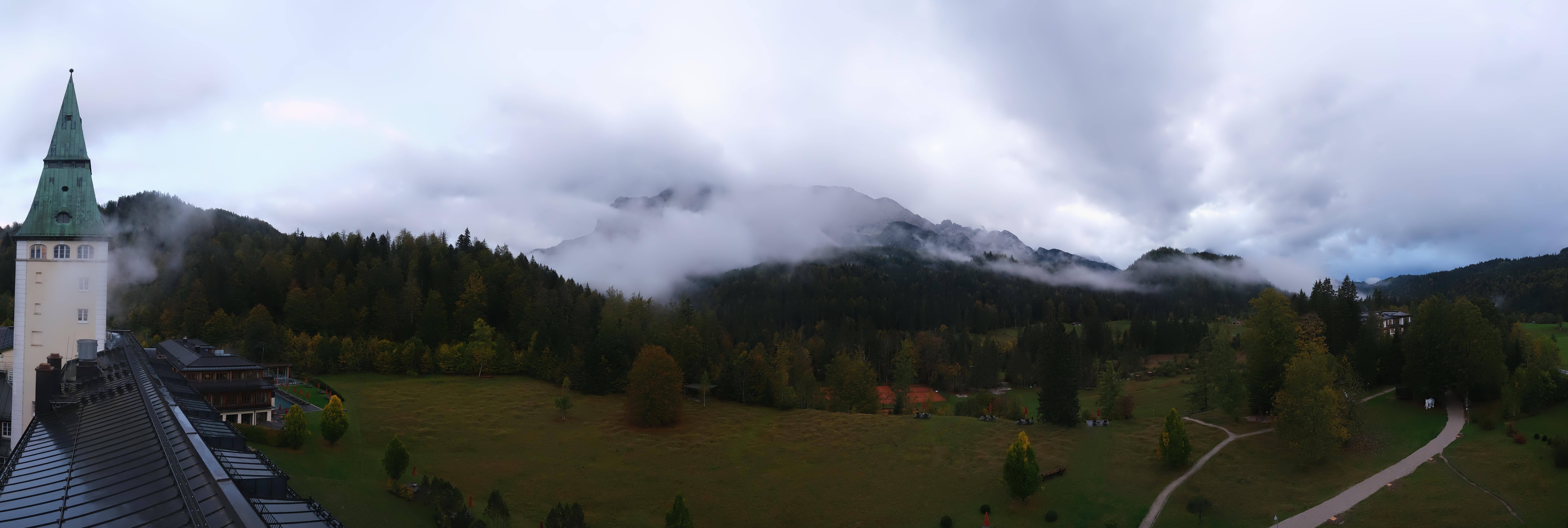 Archived image Webcam Schloss Elmau Luxury Spa Retreat