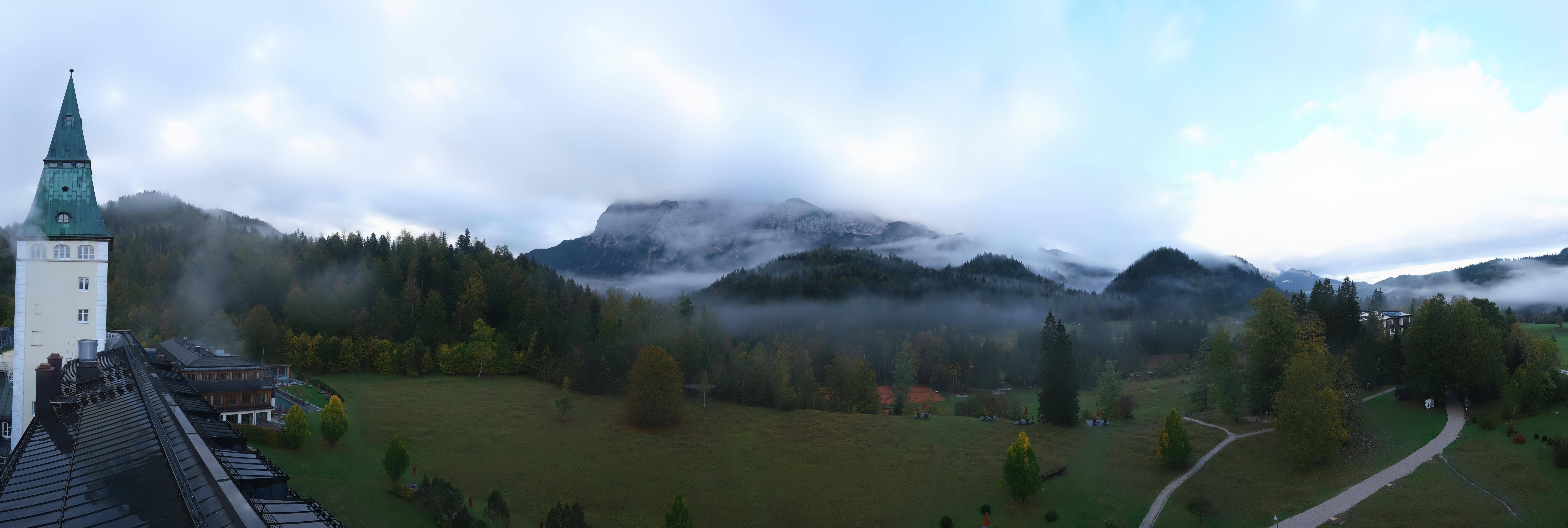 Archived image Webcam Schloss Elmau Luxury Spa Retreat